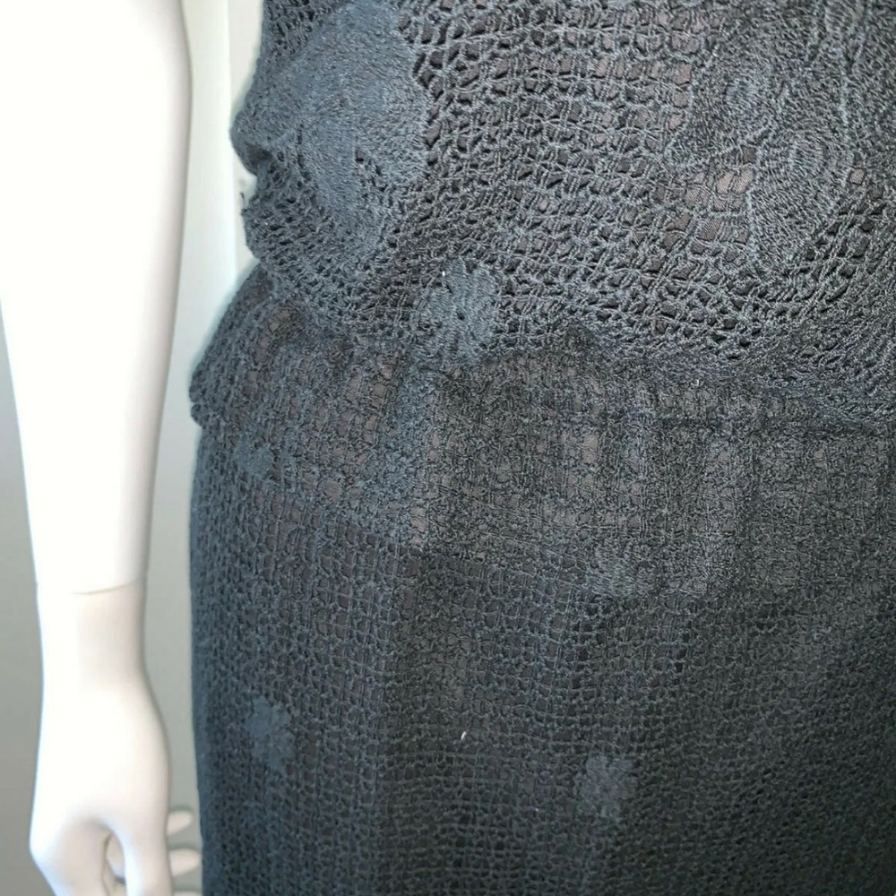 MIGUELINA Anthropologie Intermix *Stella* black lace classic boho dress S - Picture 2 of 5